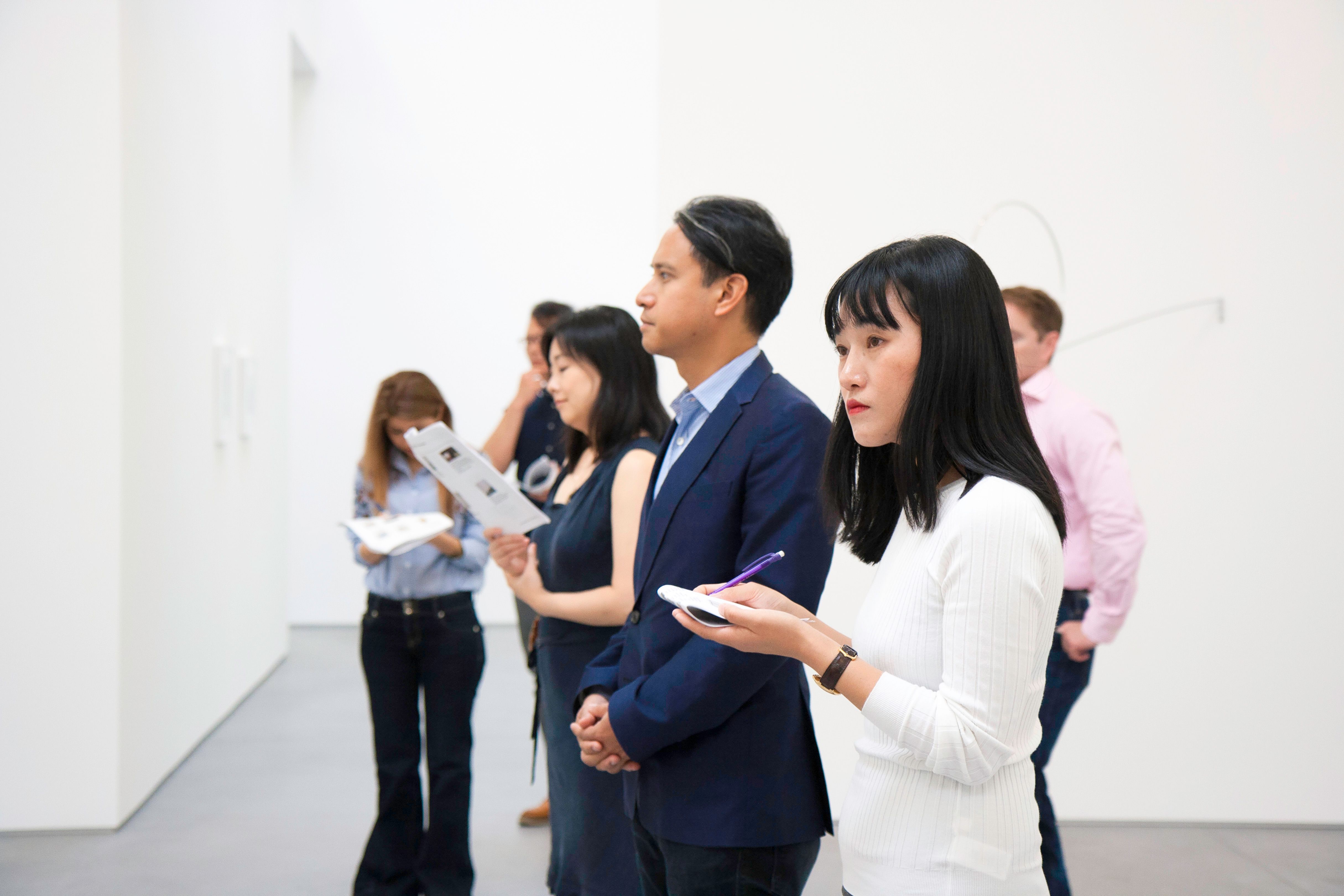 People sharing a museum experience